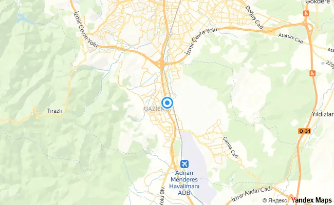 Gaziemir İzmir konum haritası