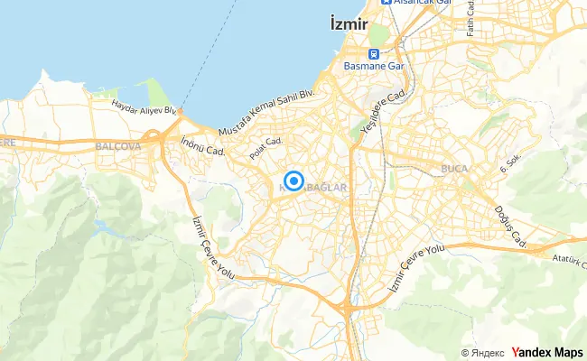 Karabağlar İzmir konum haritası