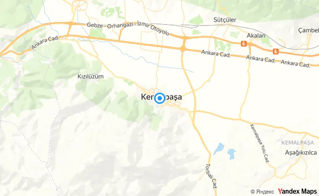 Kemalpaşa İzmir konum haritası
