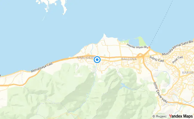 Narlıdere İzmir konum haritası
