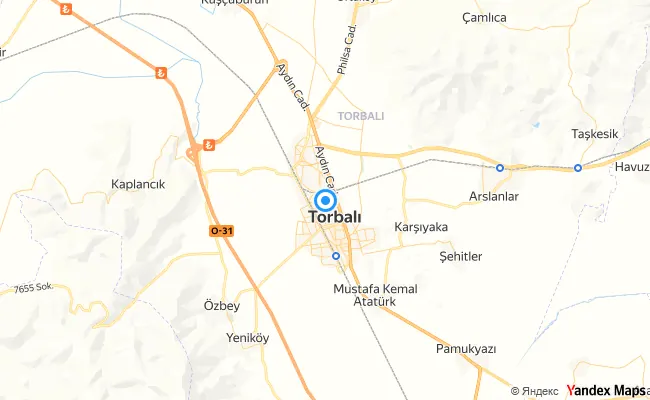 Torbalı İzmir konum haritası