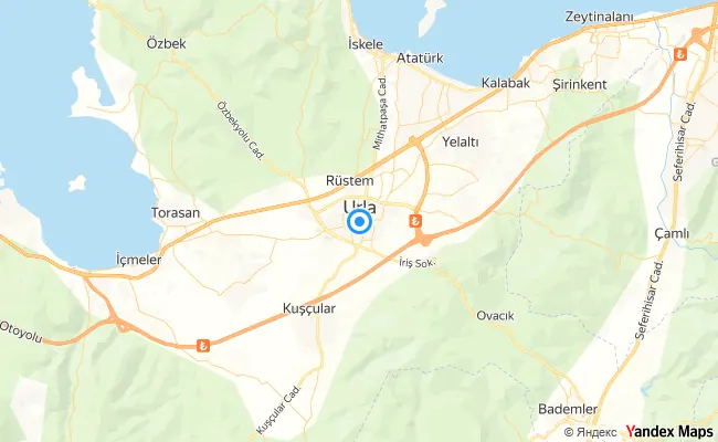 Urla İzmir konum haritası