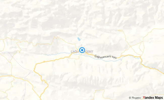 Çağlayancerit Kahramanmaraş konum haritası
