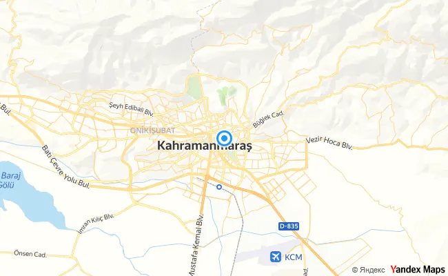 Dulkadiroğlu Kahramanmaraş konum haritası
