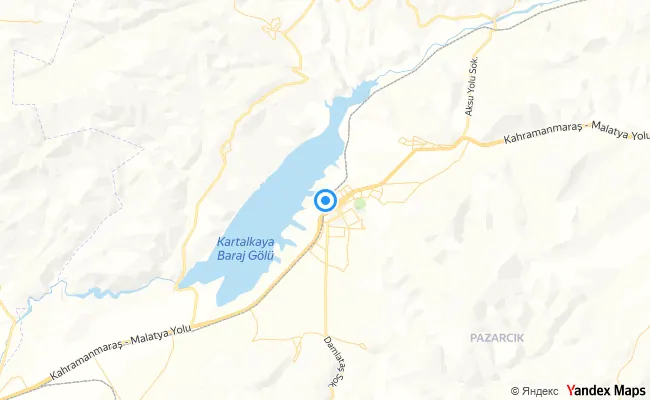 Pazarcık Kahramanmaraş konum haritası