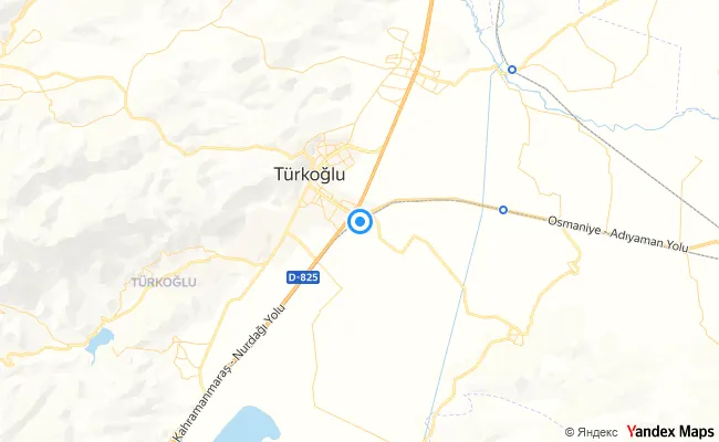 Türkoğlu Kahramanmaraş konum haritası