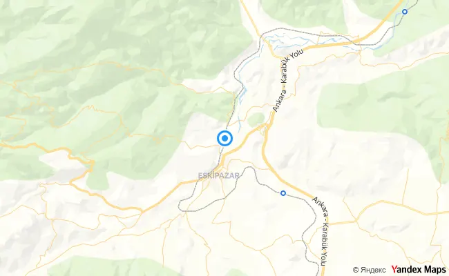 Eskipazar Karabük konum haritası