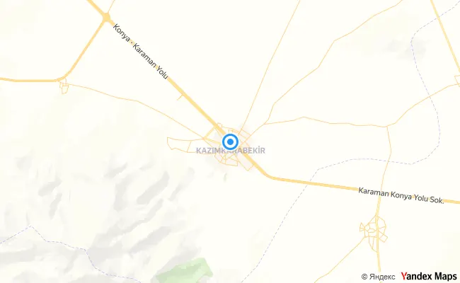 Kazımkarabekir Karaman konum haritası