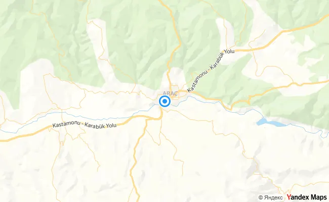 Araç Kastamonu konum haritası