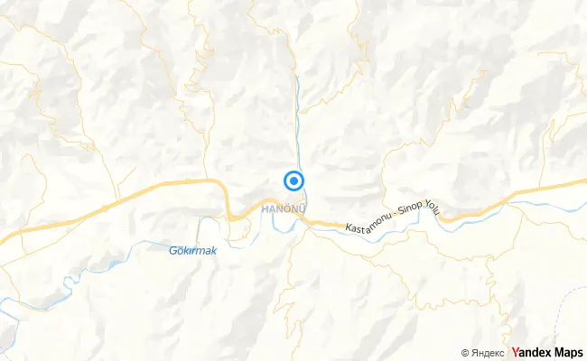 Hanönü Kastamonu konum haritası