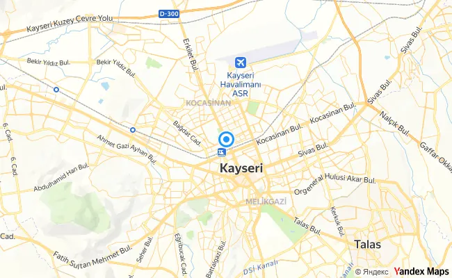 Kocasinan Kayseri konum haritası