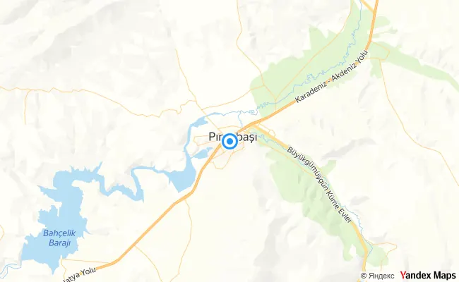 Pınarbaşı Kayseri konum haritası