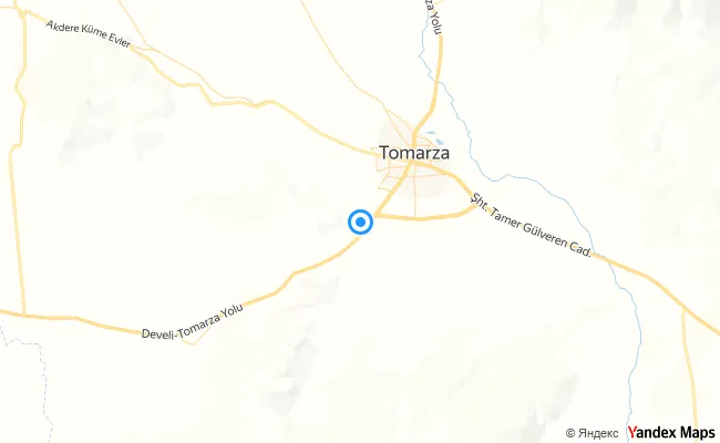 Tomarza Kayseri konum haritası