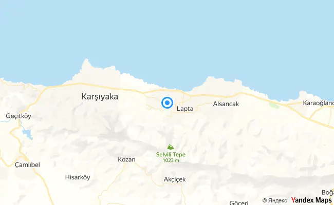 Lapta Kibris konum haritası