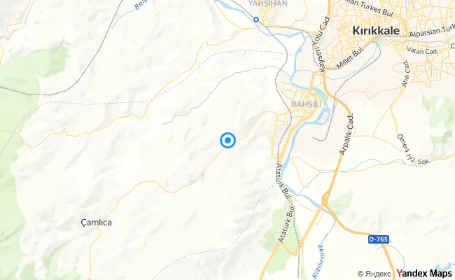 Bahşili Kırıkkale konum haritası