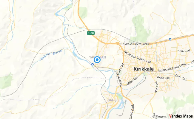 Yahşihan Kırıkkale konum haritası
