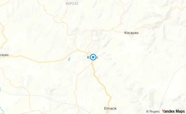 Kofçaz Kırklareli konum haritası