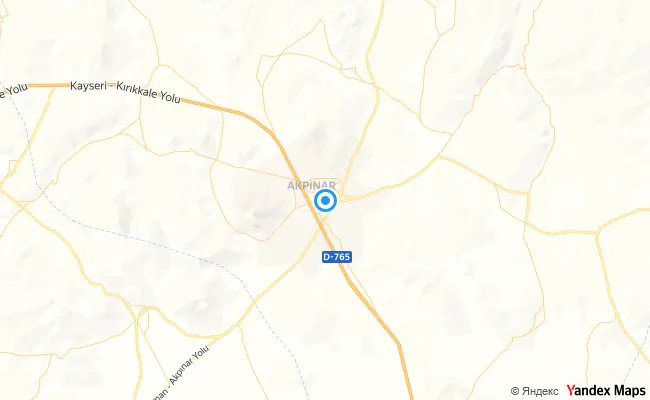 Akpınar Kırşehir konum haritası
