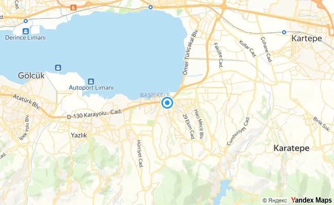 Başiskele Kocaeli konum haritası