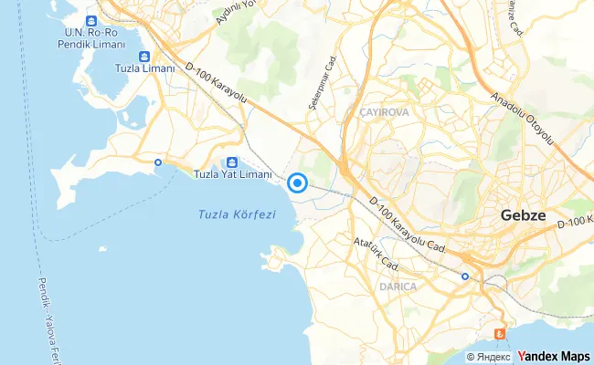 Çayırova Kocaeli konum haritası