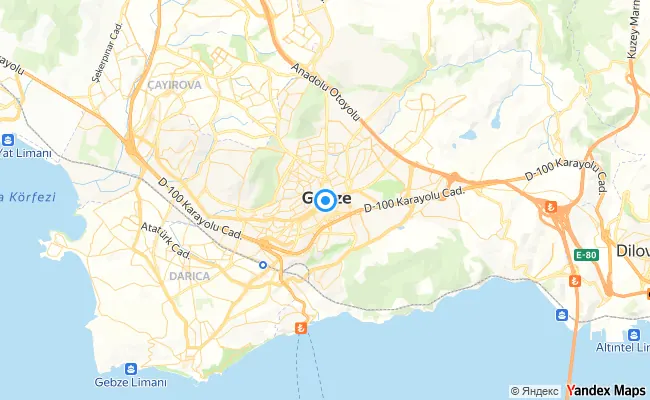Gebze Kocaeli konum haritası