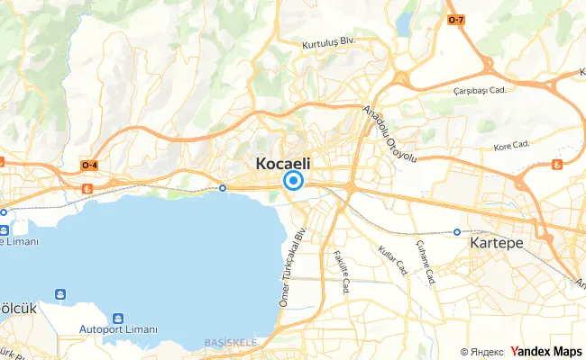 İzmit Kocaeli konum haritası