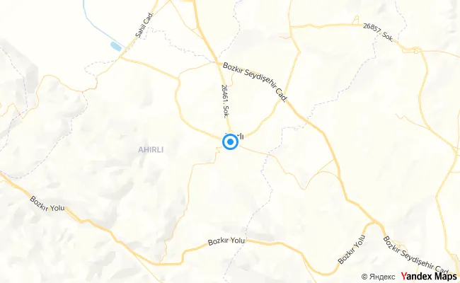 Ahırlı Konya konum haritası