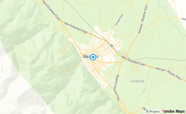 Akşehir Konya konum haritası