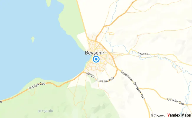 Beyşehir Konya konum haritası