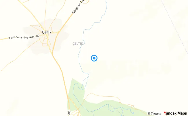 Çeltik Konya konum haritası