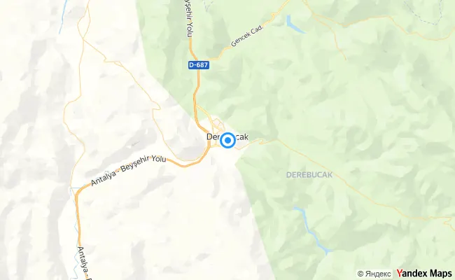 Derebucak Konya konum haritası
