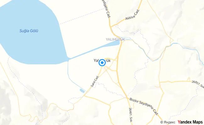 Yalıhüyük Konya konum haritası