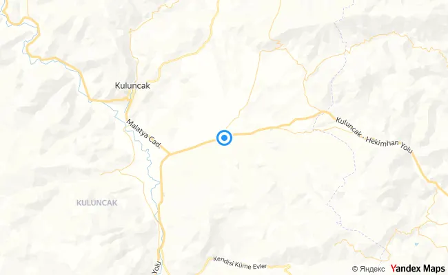 Kuluncak Malatya konum haritası