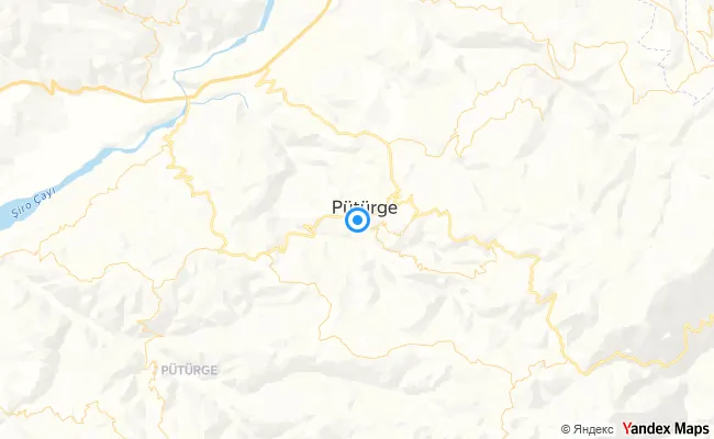 Pütürge Malatya konum haritası