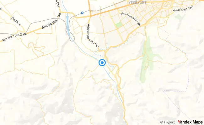 Yeşilyurt Malatya konum haritası