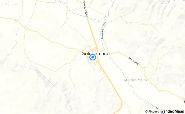 Gölmarmara Manisa konum haritası