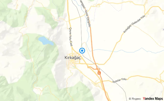 Kırkağaç Manisa konum haritası