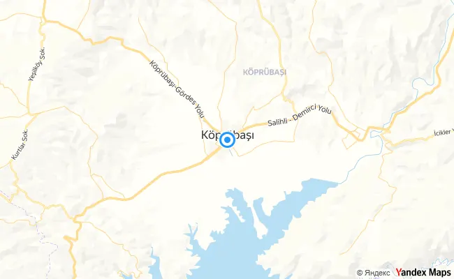 Köprübaşı Manisa konum haritası