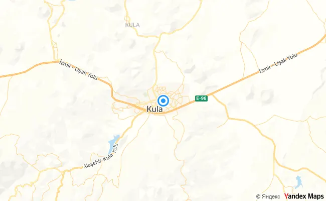 Kula Manisa konum haritası