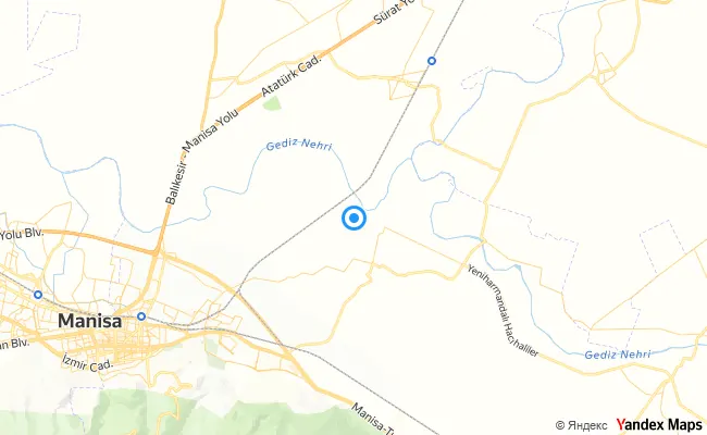 Şehzadeler Manisa konum haritası