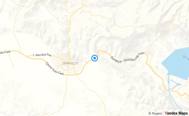 Dargeçit Mardin konum haritası