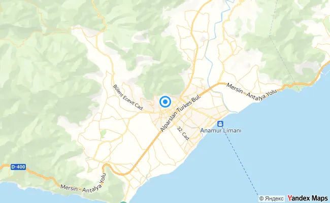 Anamur Mersin konum haritası