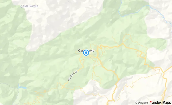 Çamlıyayla Mersin konum haritası