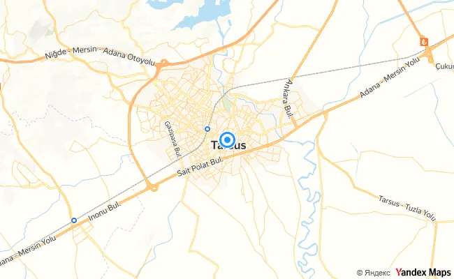Tarsus Mersin konum haritası