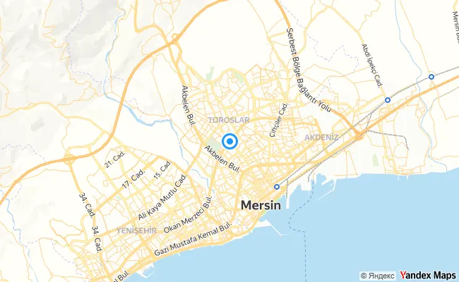 Toroslar Mersin konum haritası
