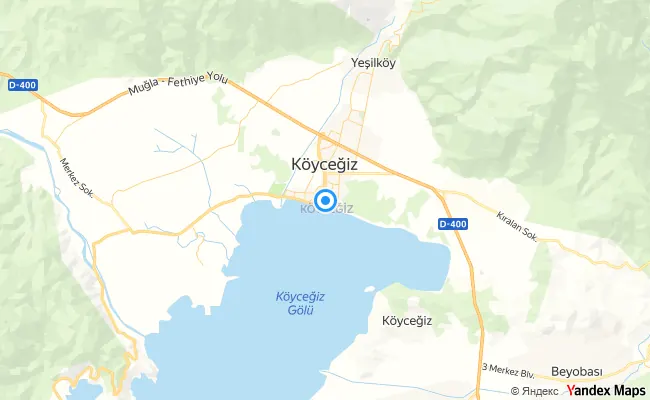Köyceğiz Muğla konum haritası