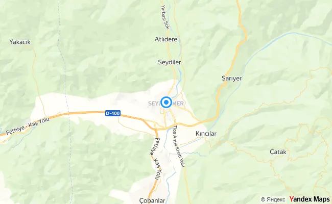 Seydikemer Muğla konum haritası