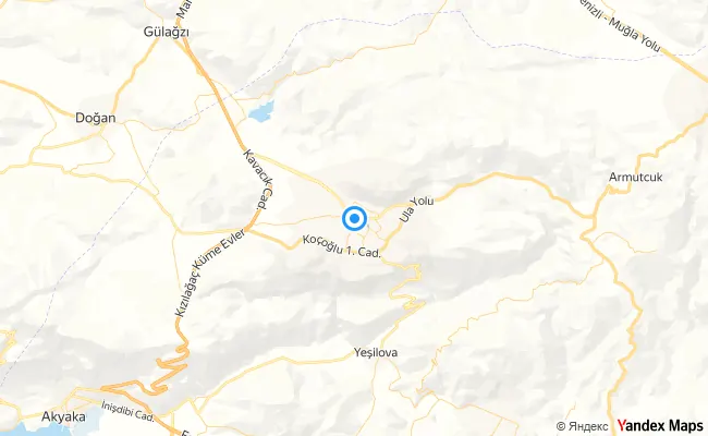 Ula Muğla konum haritası