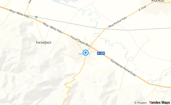 Hasköy Muş konum haritası