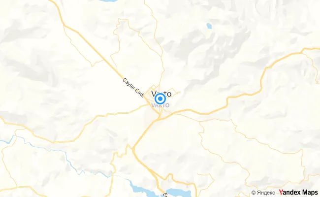 Varto Muş konum haritası